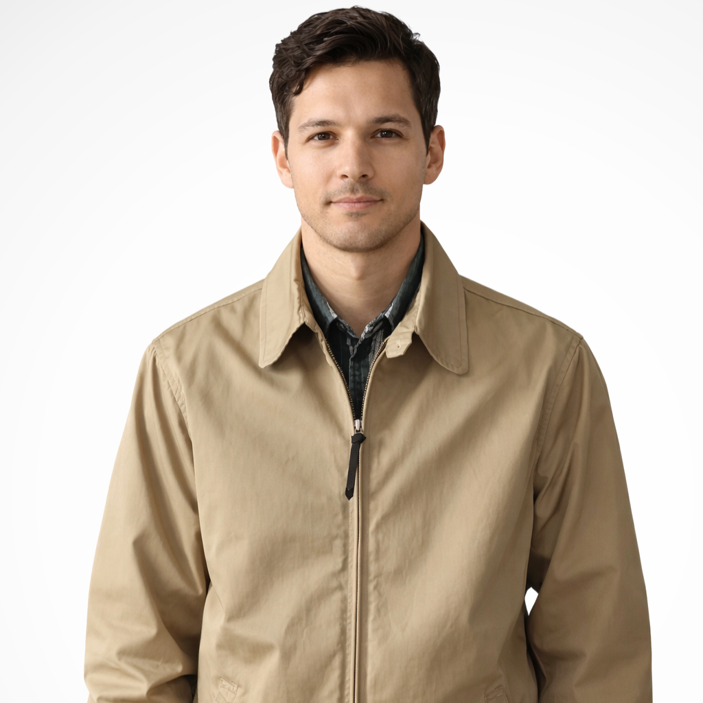 Jack | Herren Harrington Jacke – Reißverschluss & Elastische Bündchen