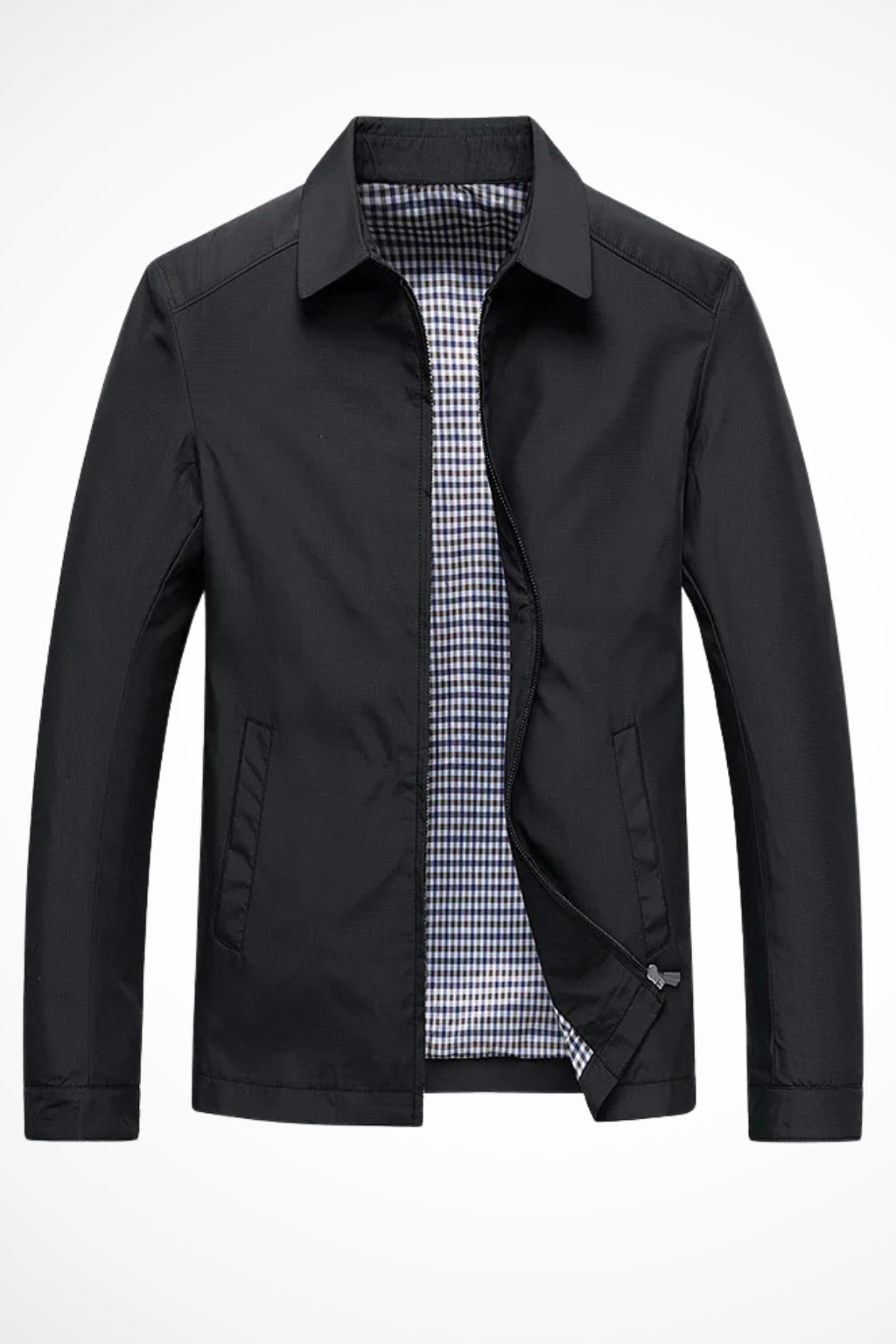 Alastair | Herren Harrington Jacke – Kariertes Futter & Klassisch