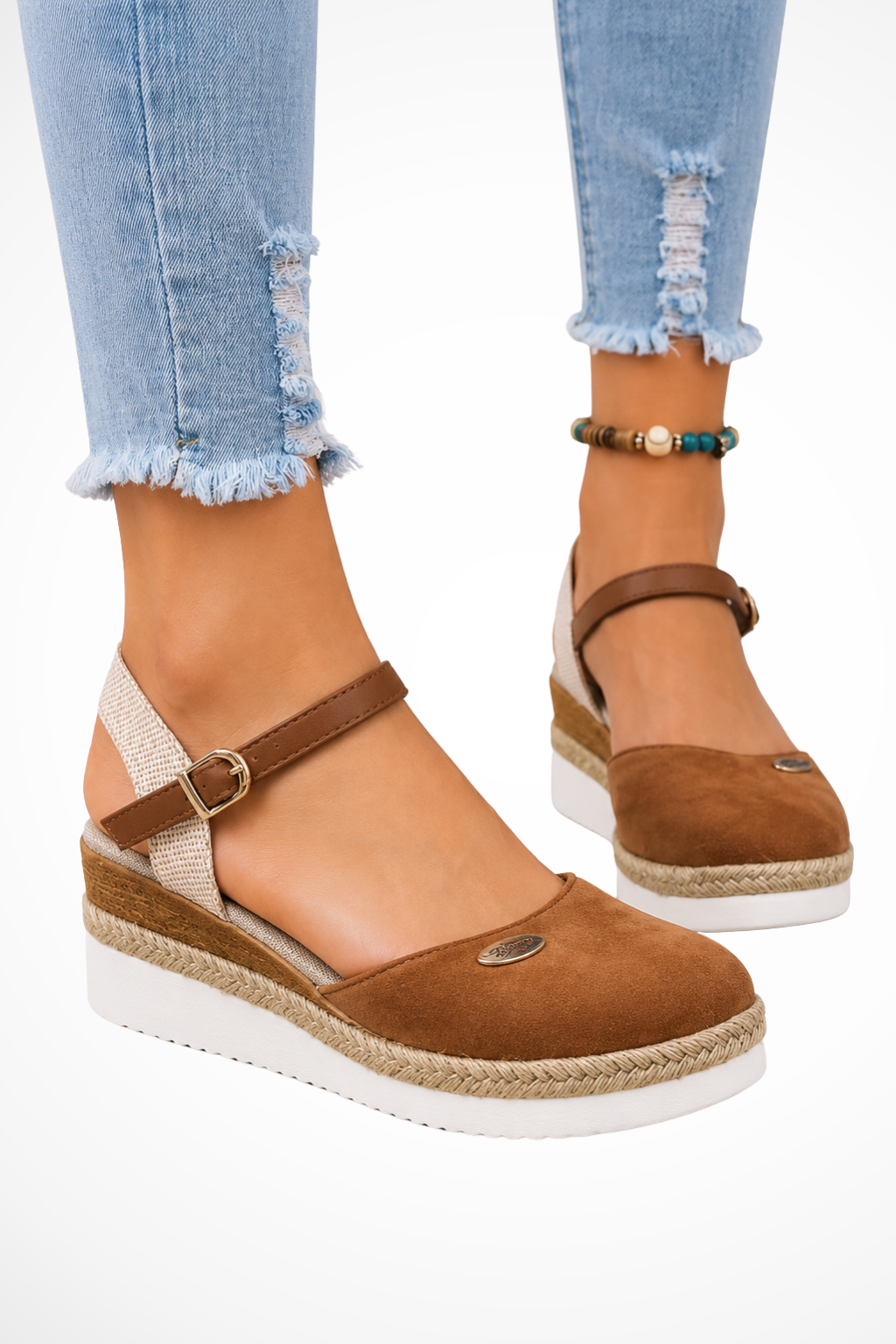 Rosalind Damen Espadrille – Orthopädische Keilsandalen Elegant