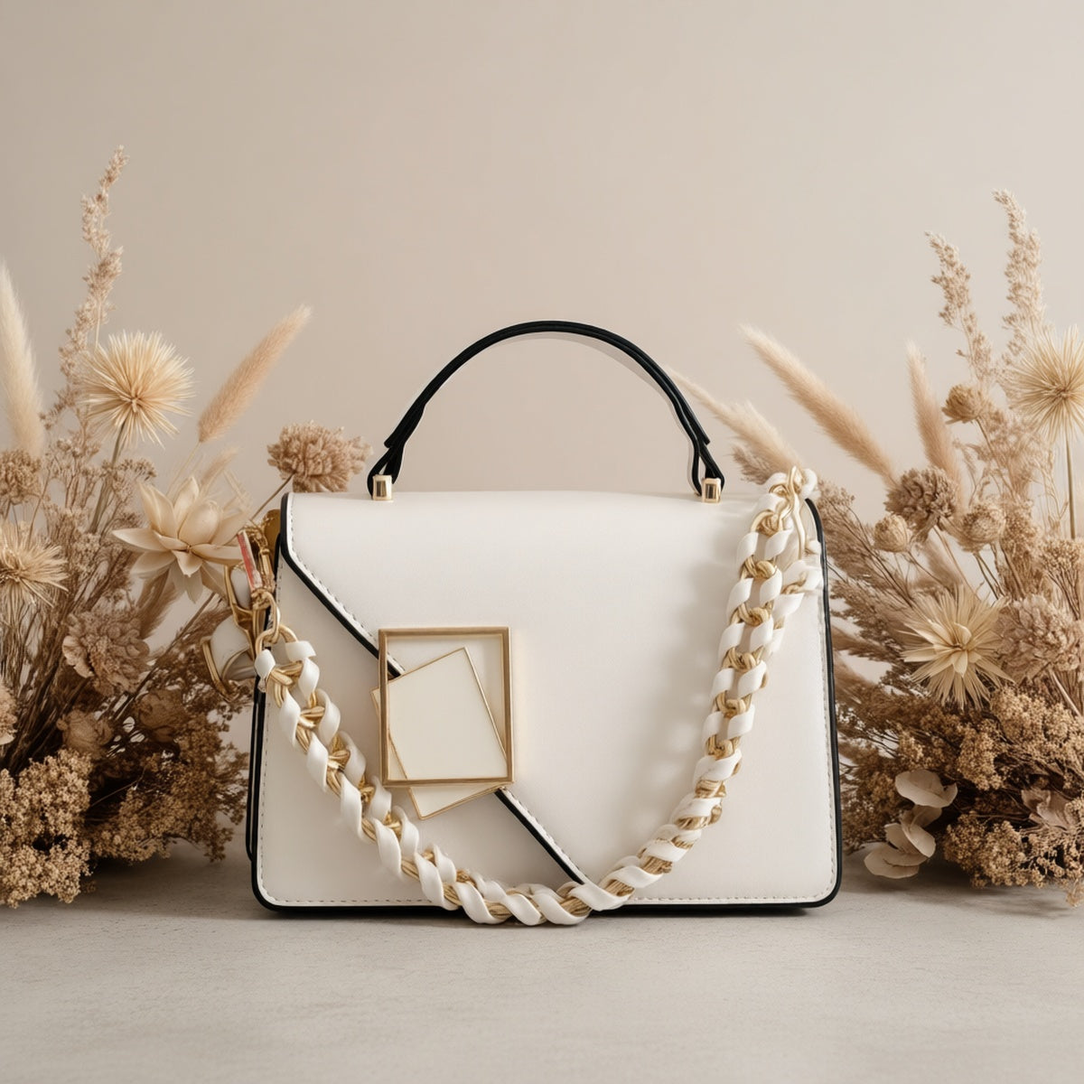 Celina | Elegante Umhängetasche mit Ketten-Detail