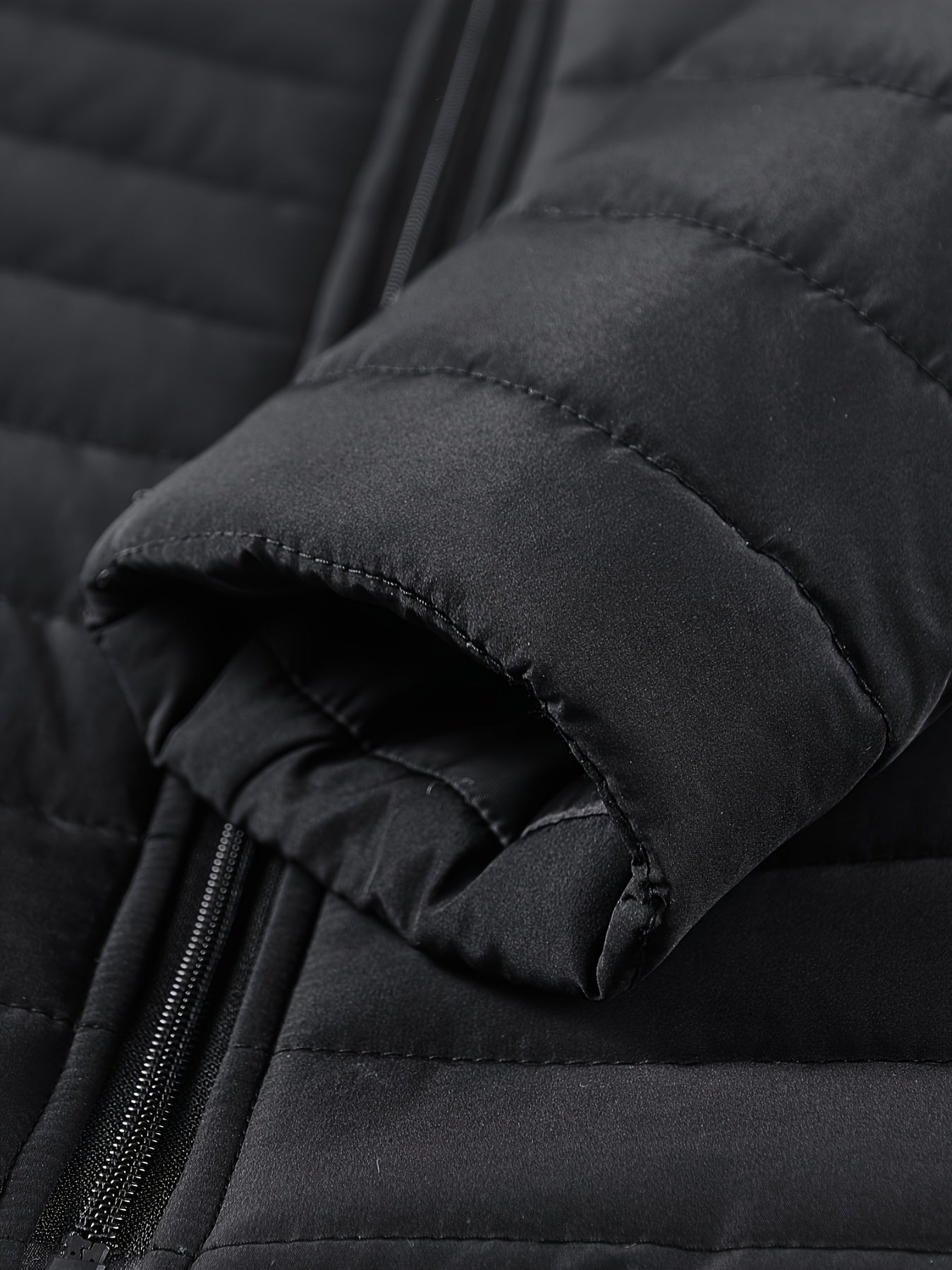 Herren Gepolsterte Winterjacke mit Stehkragen