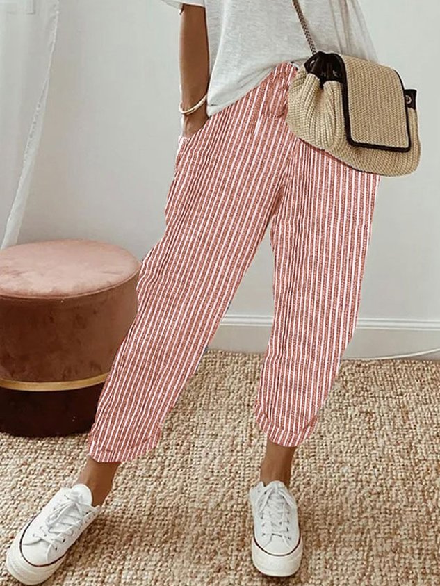 Damen Sommerhose aus Leinen für Freizeit