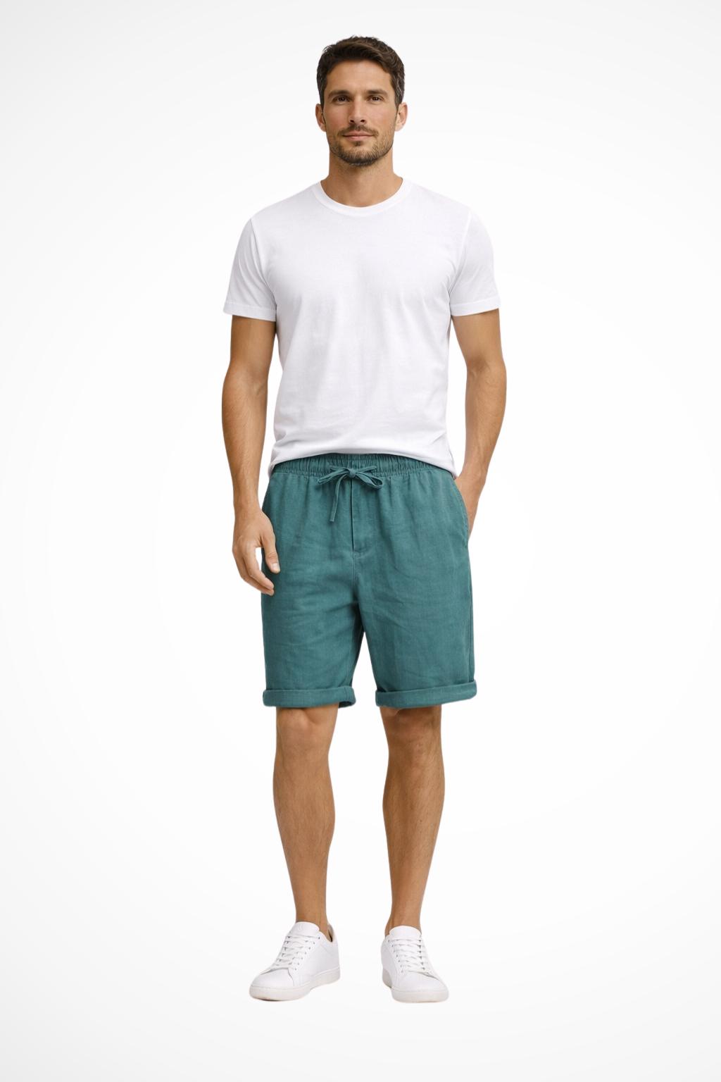 Ridley Herren Shorts – Elastischer Bund mit Kordelzug & Taschen Casual