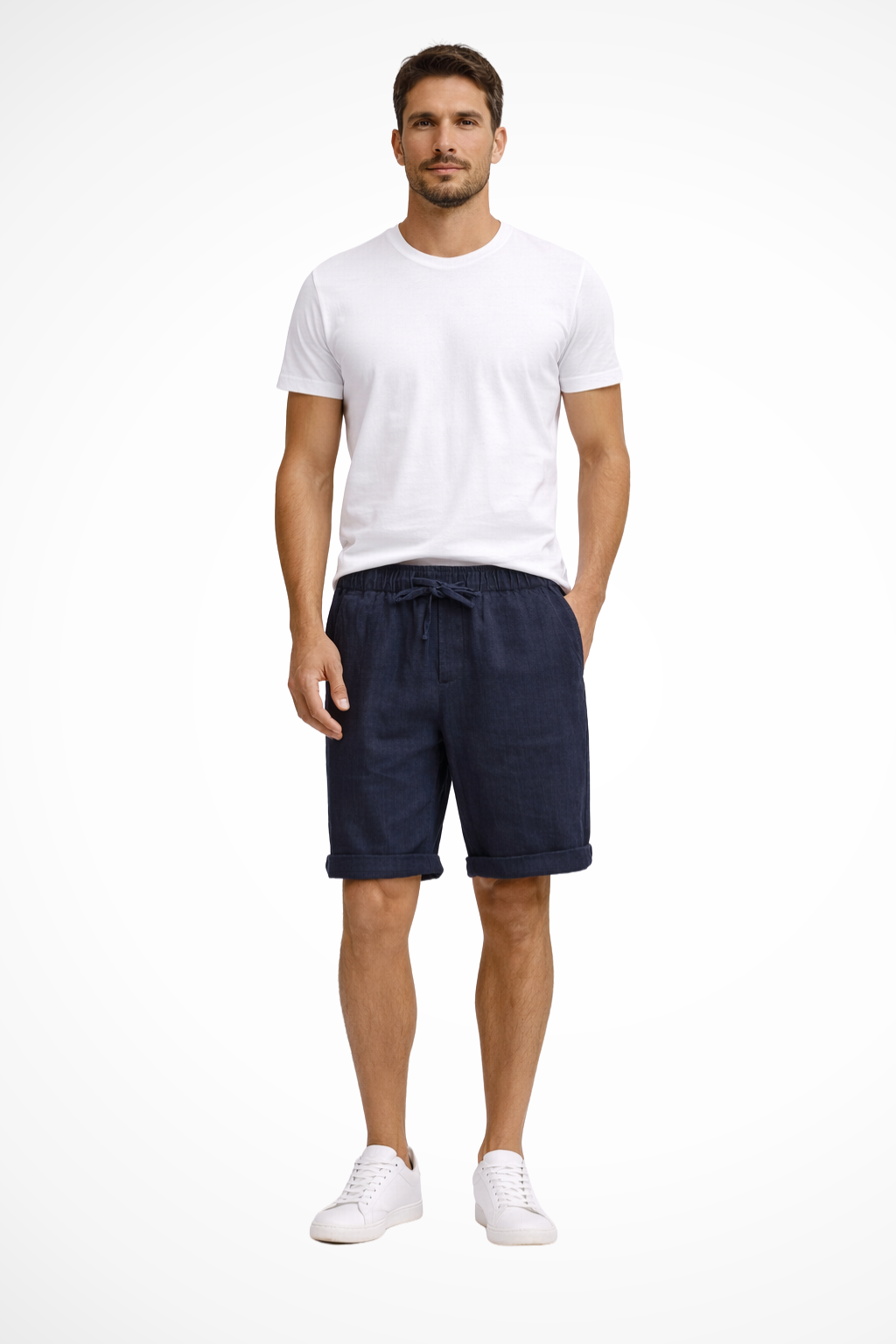 Ridley Herren Shorts – Elastischer Bund mit Kordelzug & Taschen Casual