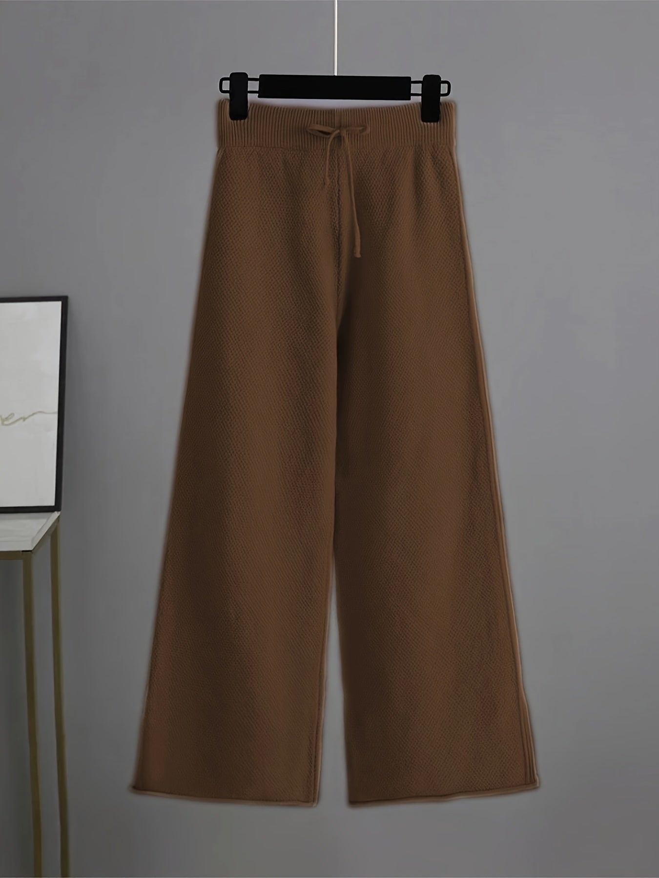 Damen Herbst Winter Set mit Lockerem Pullover und Weiter Hose