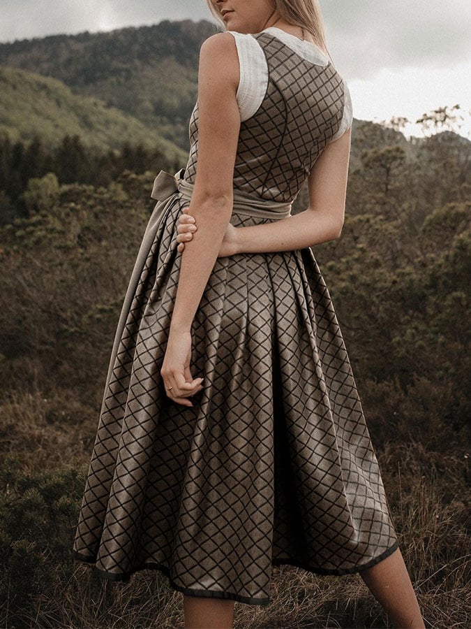 Damen Oktoberfest Kleid mit Schleife