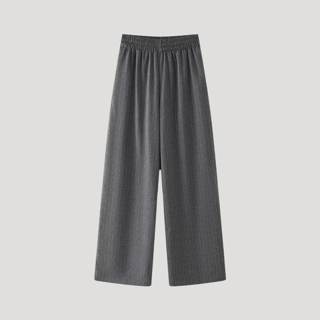 Damen Zweiteiliges Set – Sommerweste & Weite Anzughose Elegant