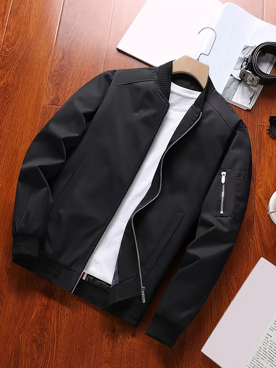 Herren Plus Size Bomberjacke für Alltag und Freizeit
