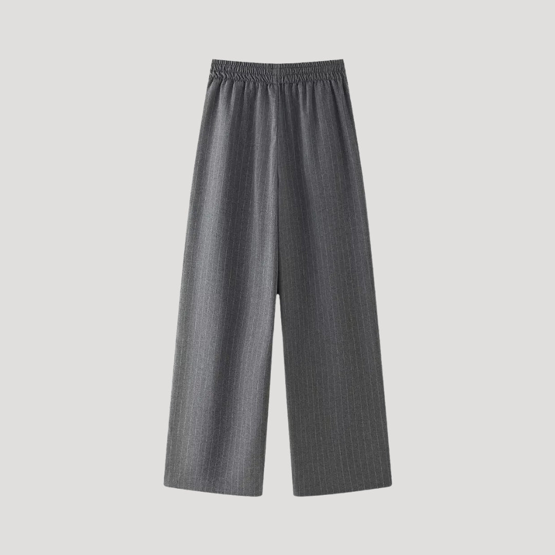 Damen Zweiteiliges Set – Sommerweste & Weite Anzughose Elegant