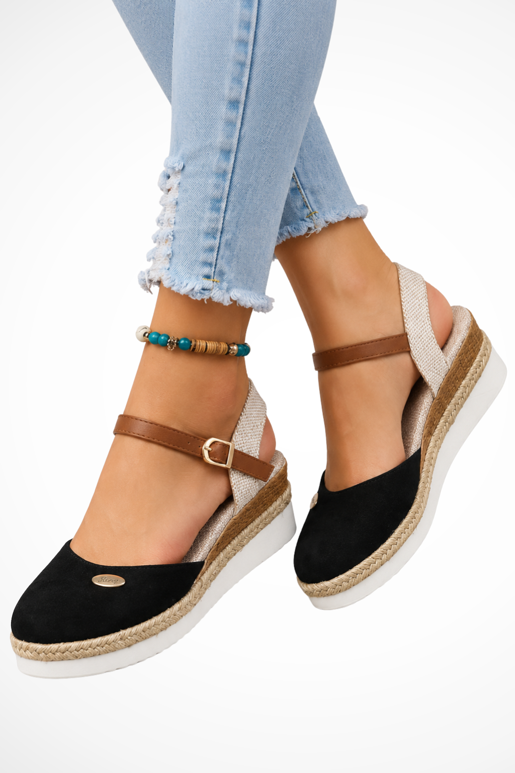 Rosalind Damen Espadrille – Orthopädische Keilsandalen Elegant