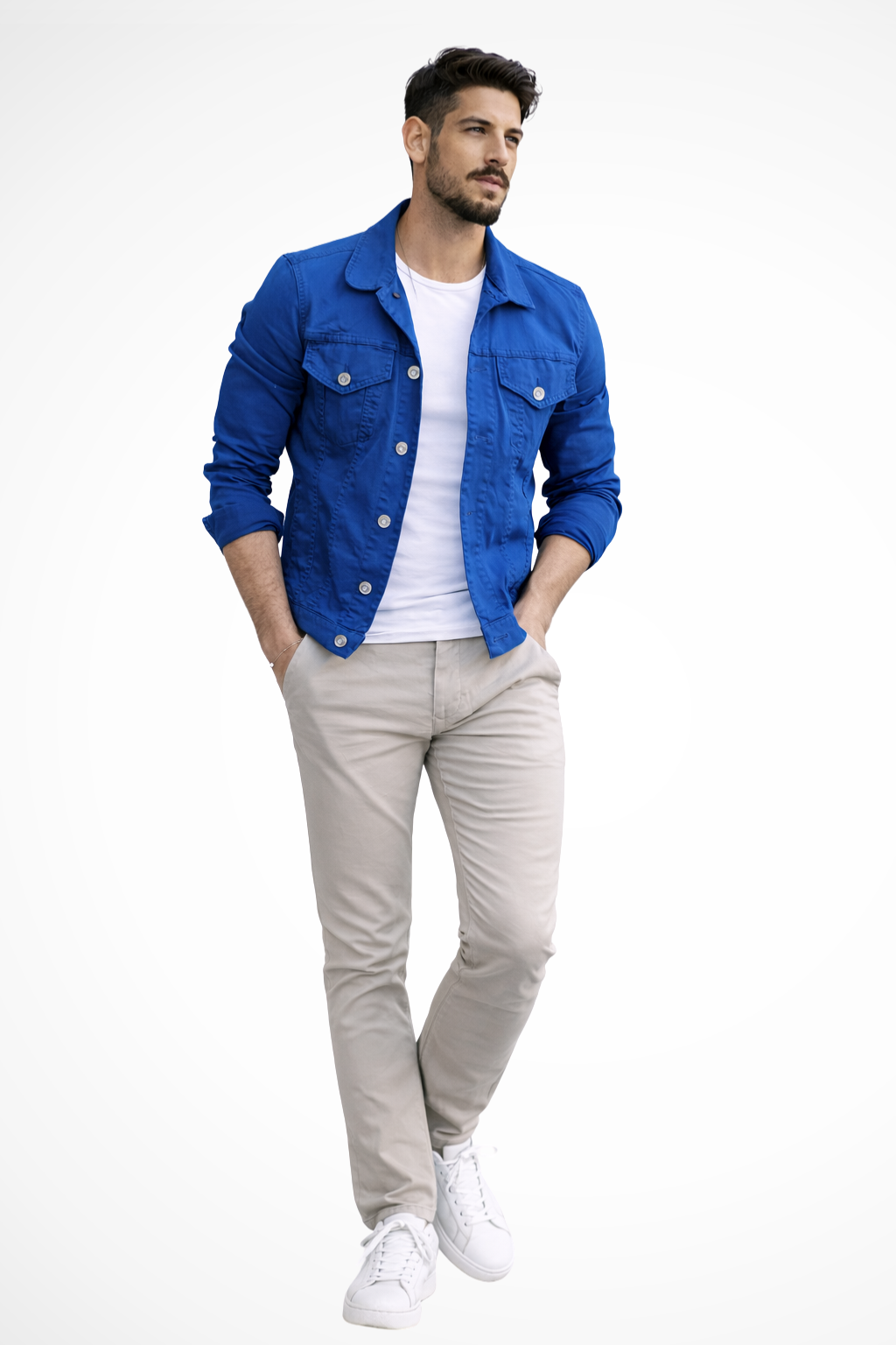 Reece | Men Slim Fit Button Up Denim Jacket