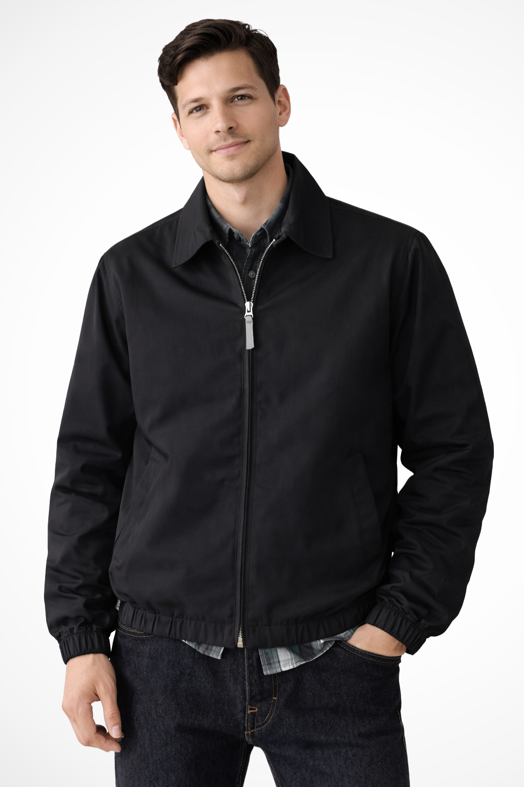 Jack | Herren Harrington Jacke – Reißverschluss & Elastische Bündchen