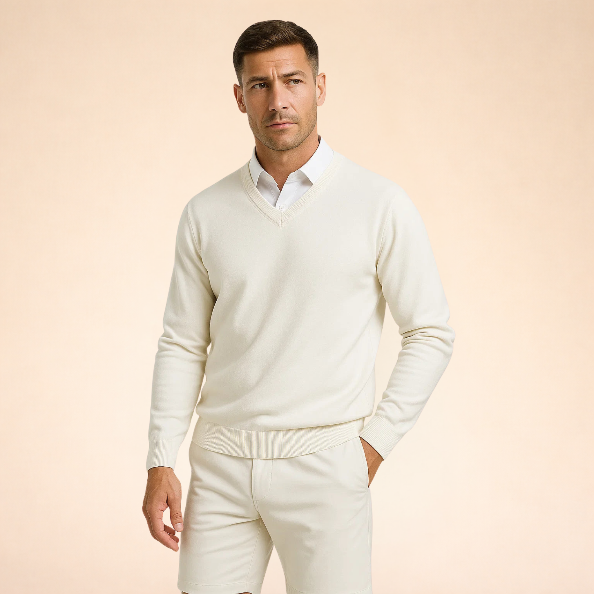 Noah Herren Pullover – Kaschmir V-Ausschnitt Elegant