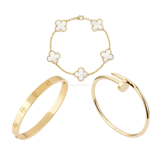 LUXE GOLDEN WHITE | BRACELET SET