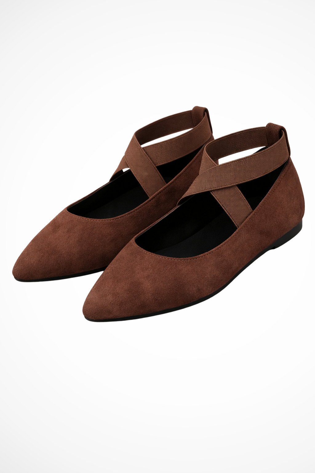 Emmeline Damen Ballerinas – Spitz & Knöchelriemen Elegant