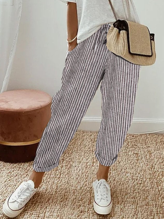 Damen Sommerhose aus Leinen für Freizeit