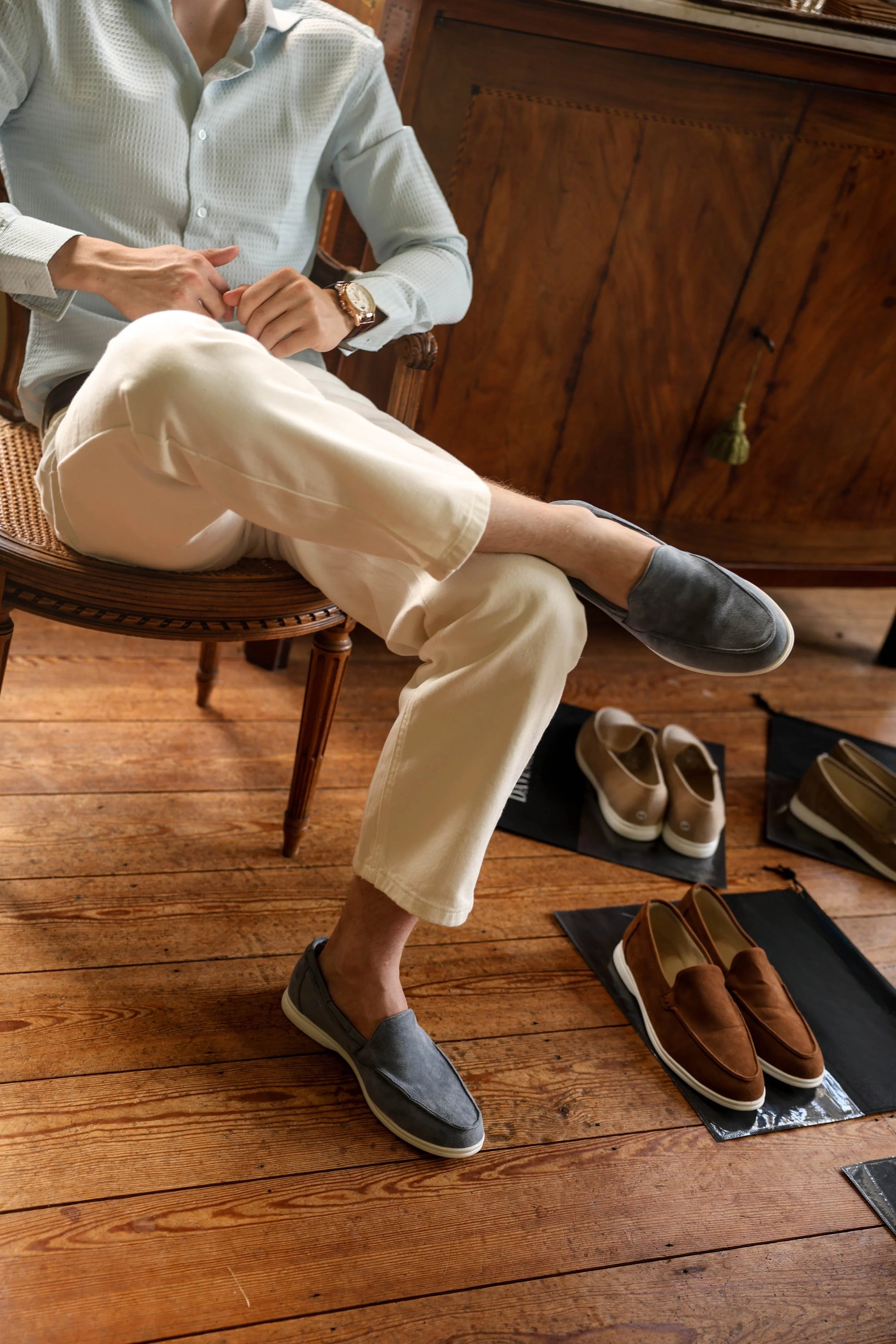 Herren Loafer – Veloursleder-Optik & Komfortsohle