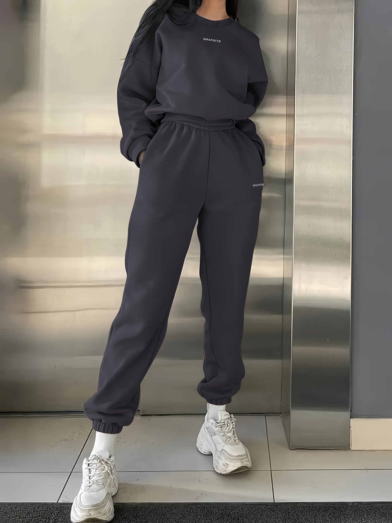 Damen Casual Sweatshirt Set mit Hose