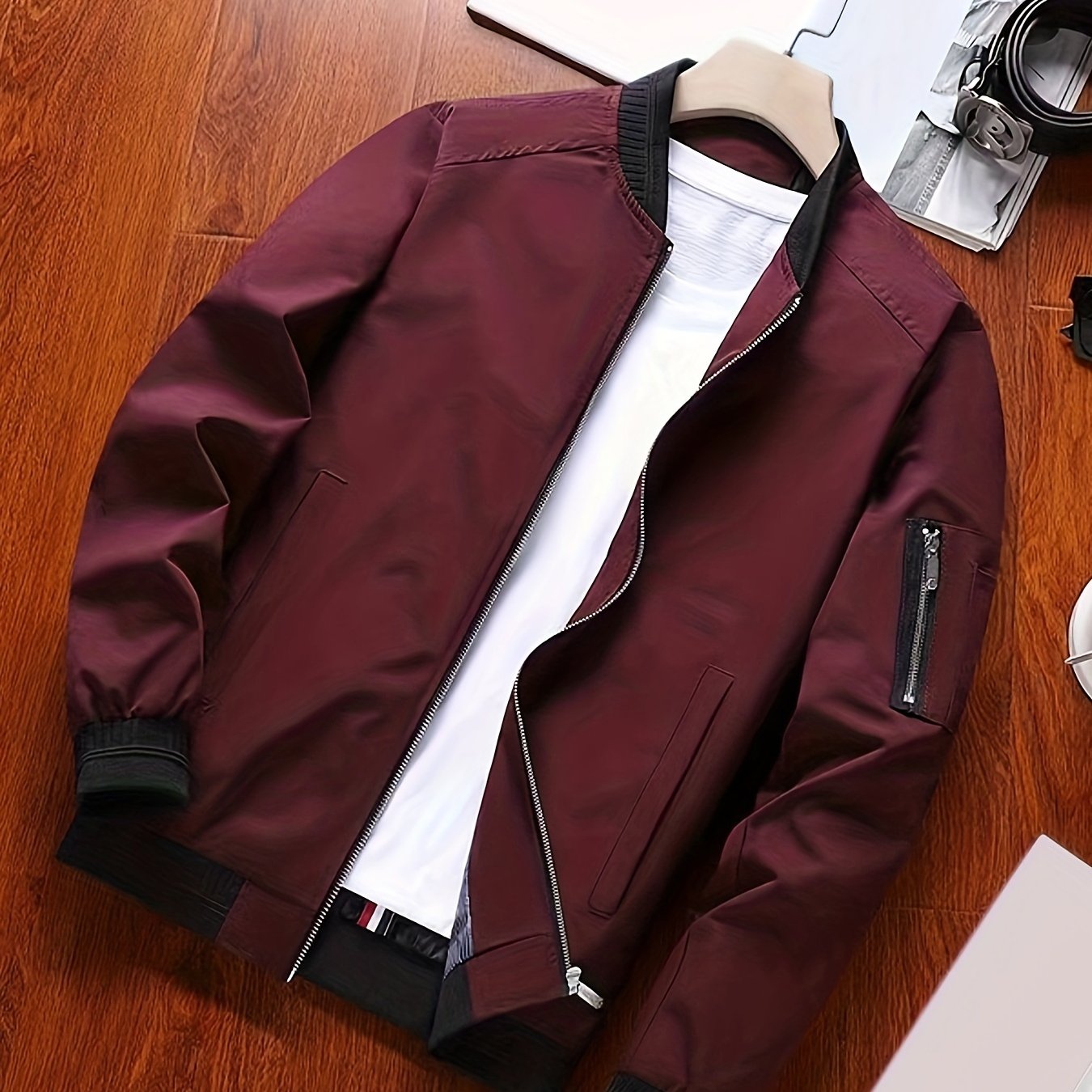 Herren Plus Size Bomberjacke für Alltag und Freizeit