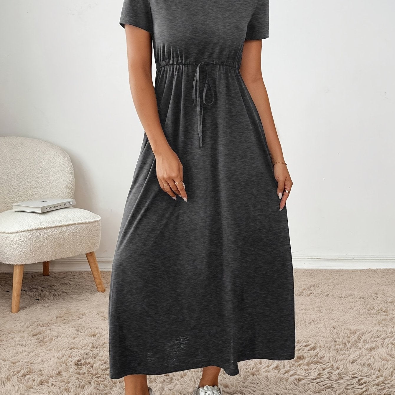 Damen Modisches Fit-and-Flare Kleid