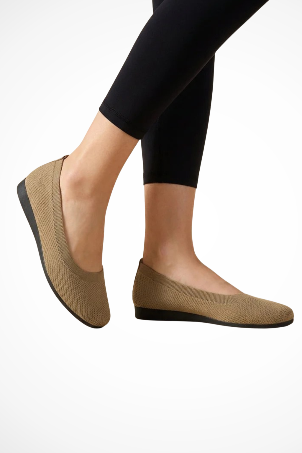 Dorothea Damen Ballerinas – Strick & Rund Zehen Komfortabel
