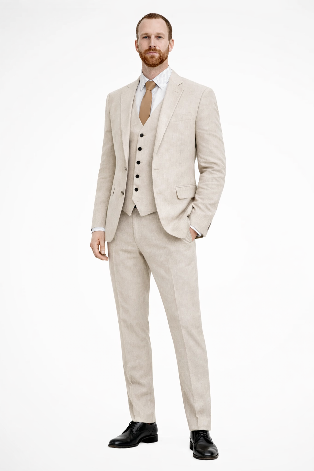 Clifton | Herren Leinenanzug 3-teilig – Elegant & Sommerlich