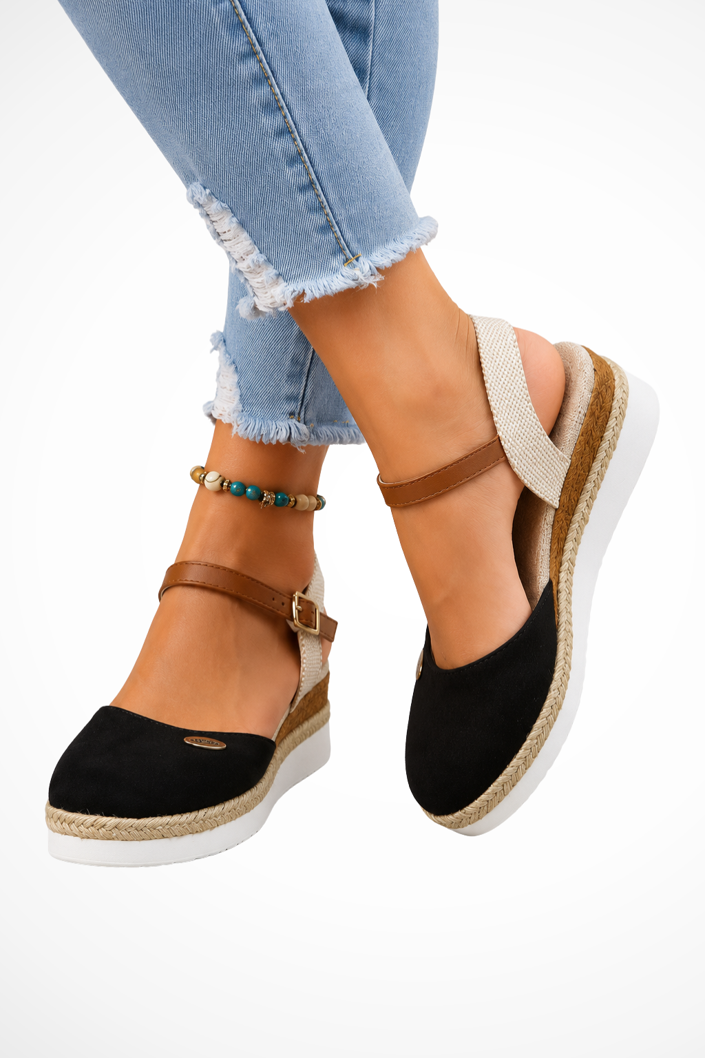 Rosalind Damen Espadrille – Orthopädische Keilsandalen Elegant