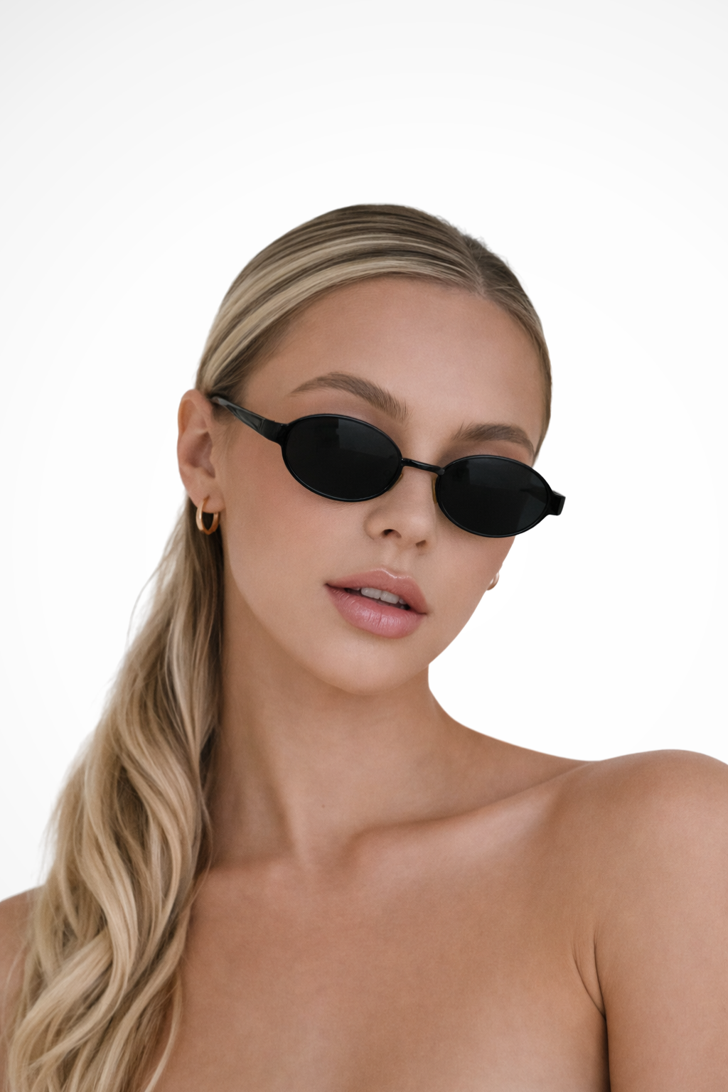 Clarabelle | Damen Sonnenbrille – Oval Metallrahmen Elegant