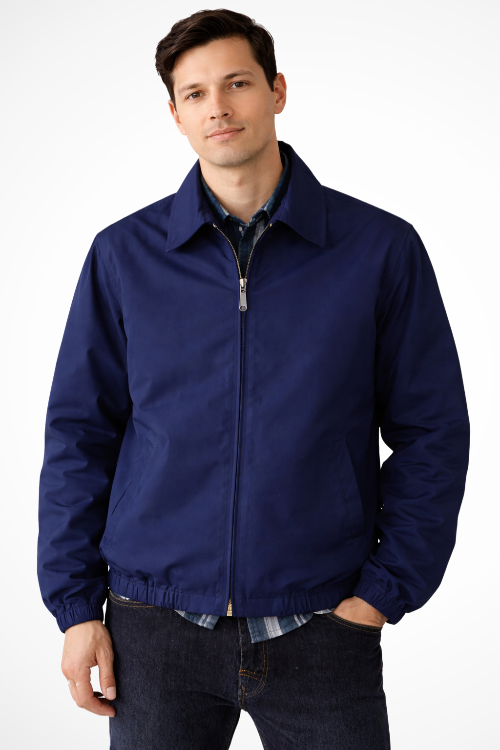 Jack | Herren Harrington Jacke – Reißverschluss & Elastische Bündchen