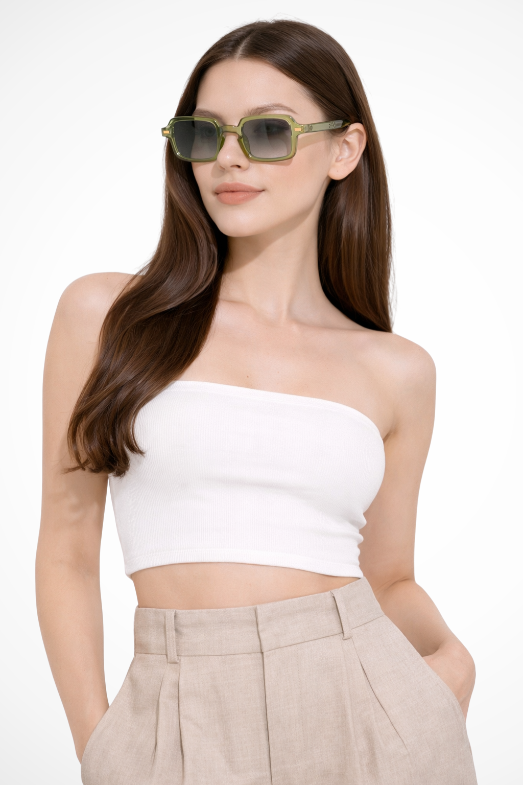 Neville | Damen Sonnenbrille – Retro & Quadratischer Rahmen
