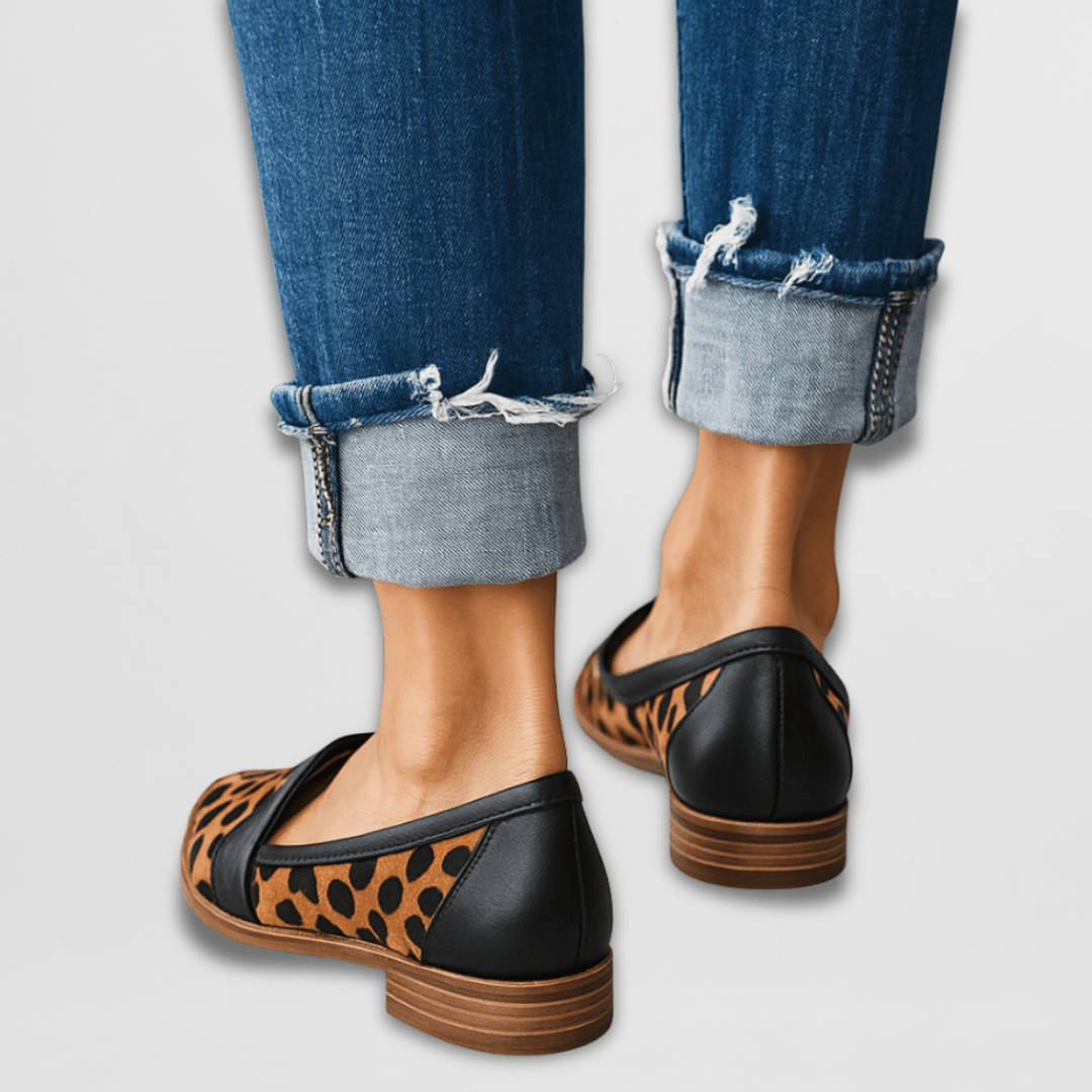 Damen Spitze Wildleder Loafer für Frühling & Alltag
