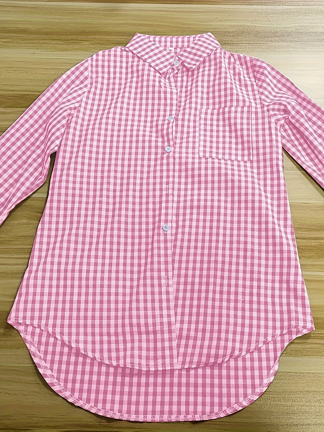 Damen Retro Hemd mit Karomuster