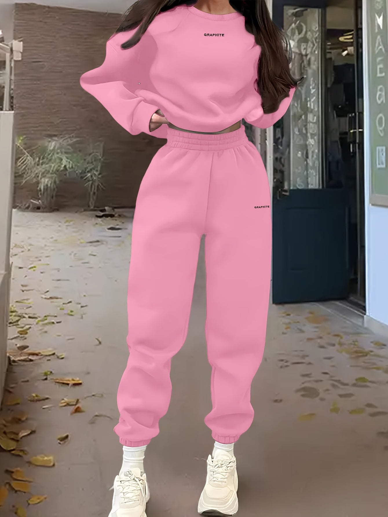 Damen Casual Sweatshirt Set mit Hose