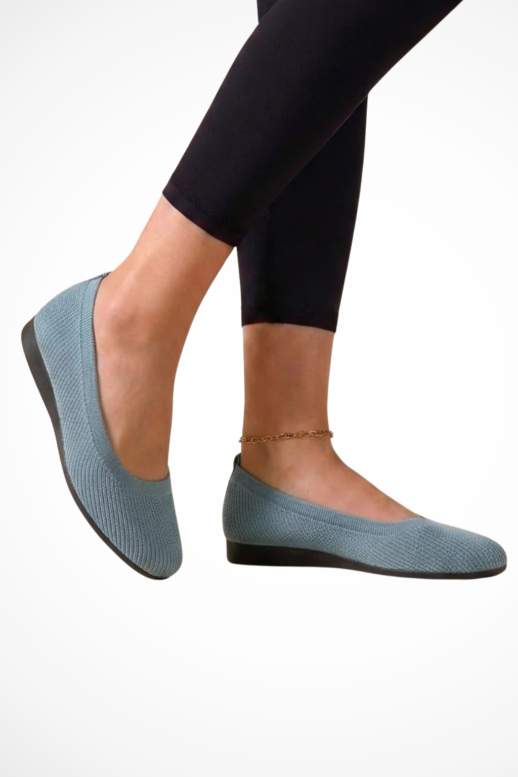Dorothea Damen Ballerinas – Strick & Rund Zehen Komfortabel