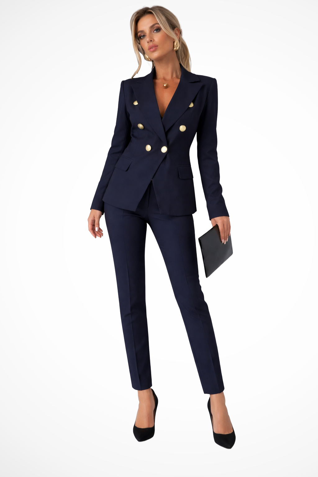 Constance | Damen Hosenanzug – Doppelreihiger Blazer & Hose