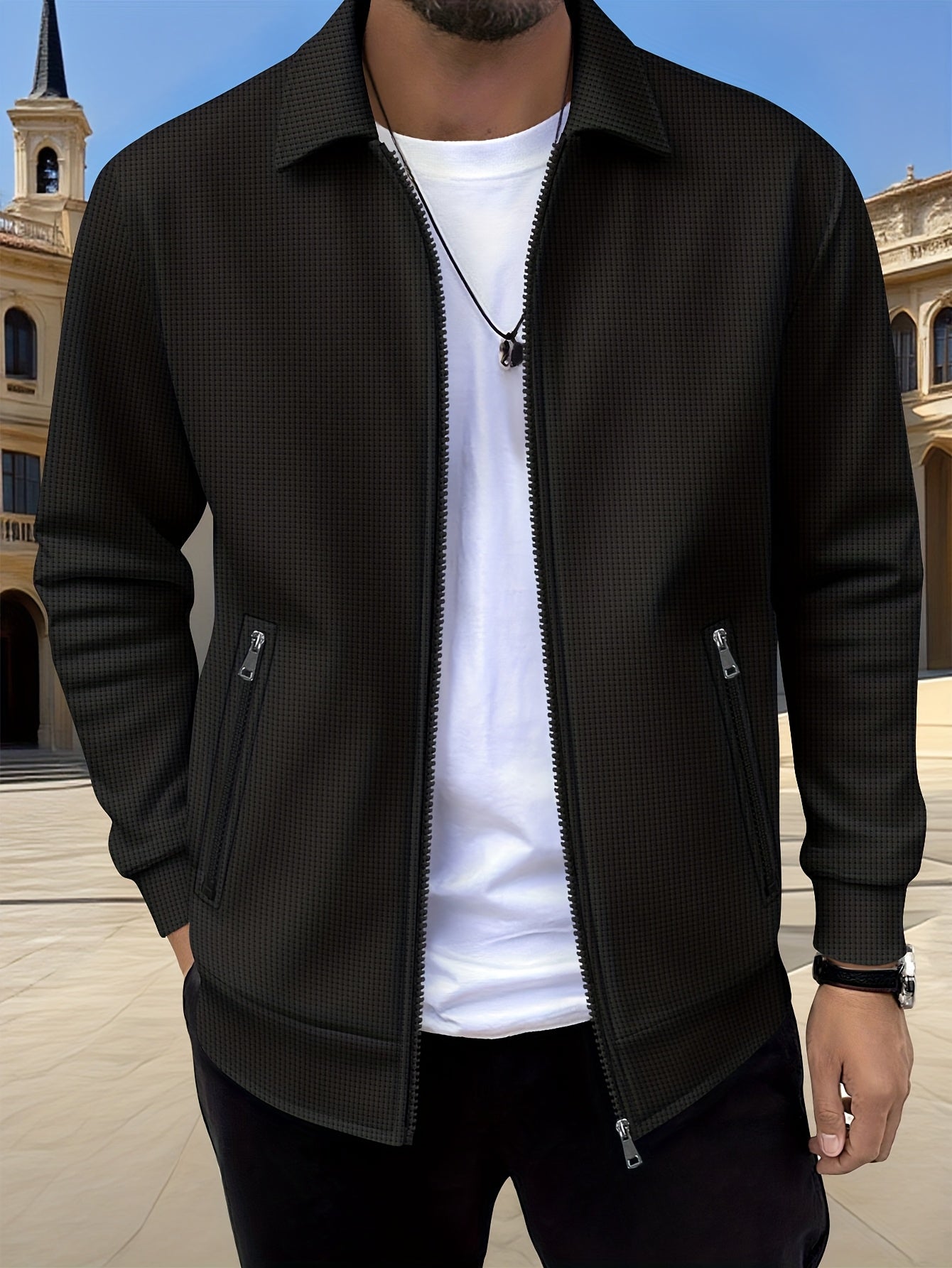 Herren Sportliche Fashion Jacke