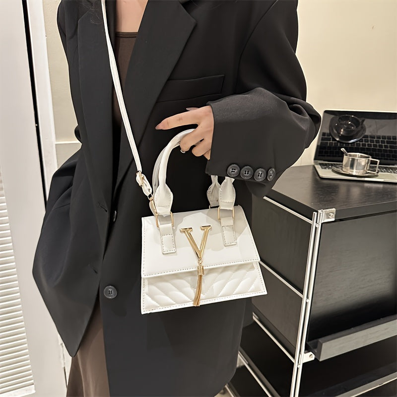 Valentina | Elegante Umhängetasche mit Ketten-Detail