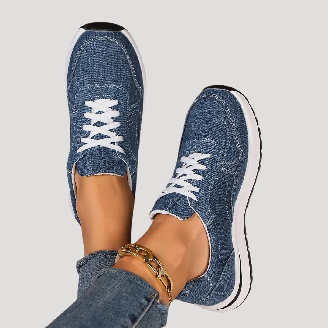 Damen Sneaker – Schnürung & Dämpfung Komfortable Alltagsschuhe