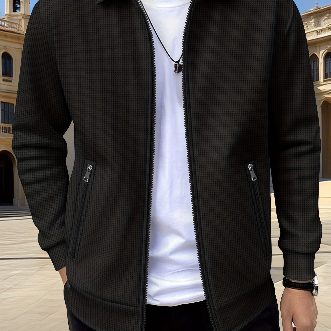Herren Sportliche Fashion Jacke