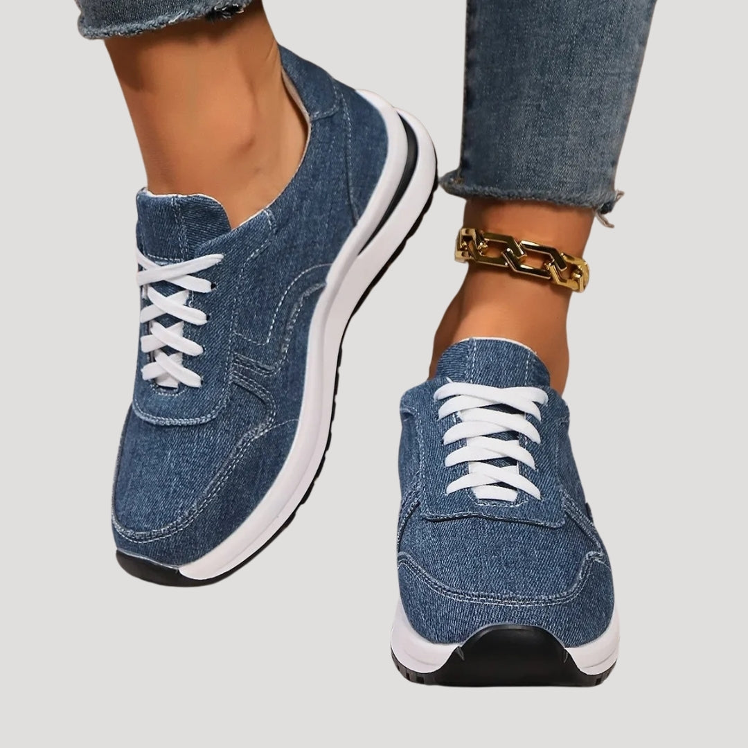 Damen Sneaker – Schnürung & Dämpfung Komfortable Alltagsschuhe