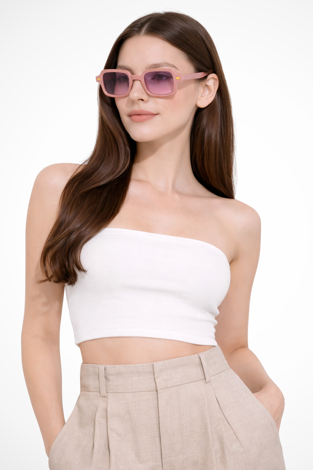 Neville | Damen Sonnenbrille – Retro & Quadratischer Rahmen