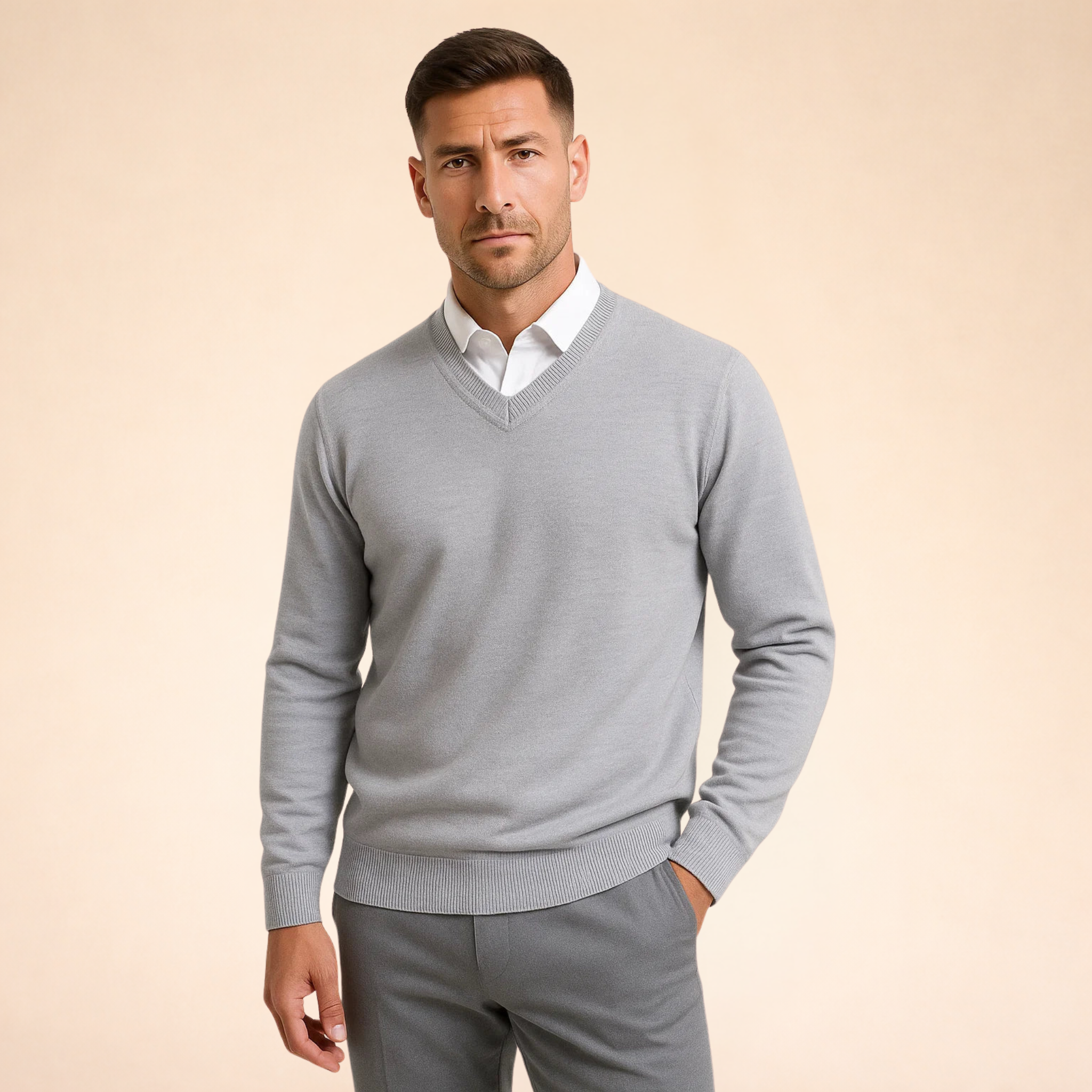 Noah Herren Pullover – Kaschmir V-Ausschnitt Elegant
