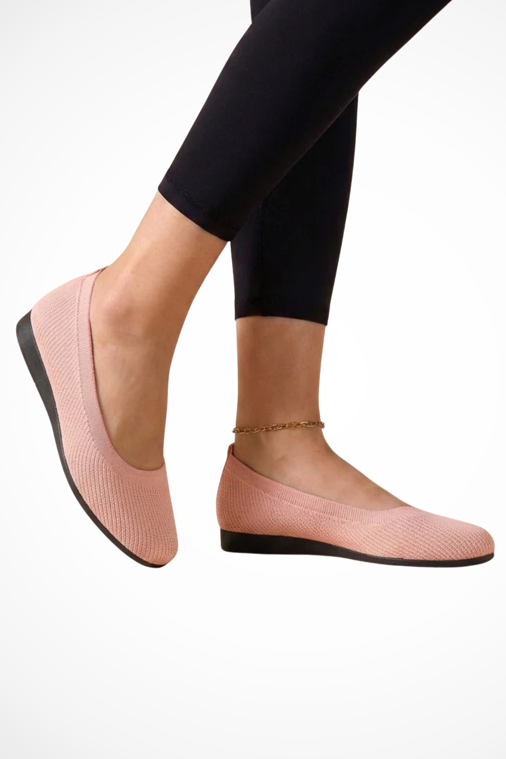 Dorothea Damen Ballerinas – Strick & Rund Zehen Komfortabel