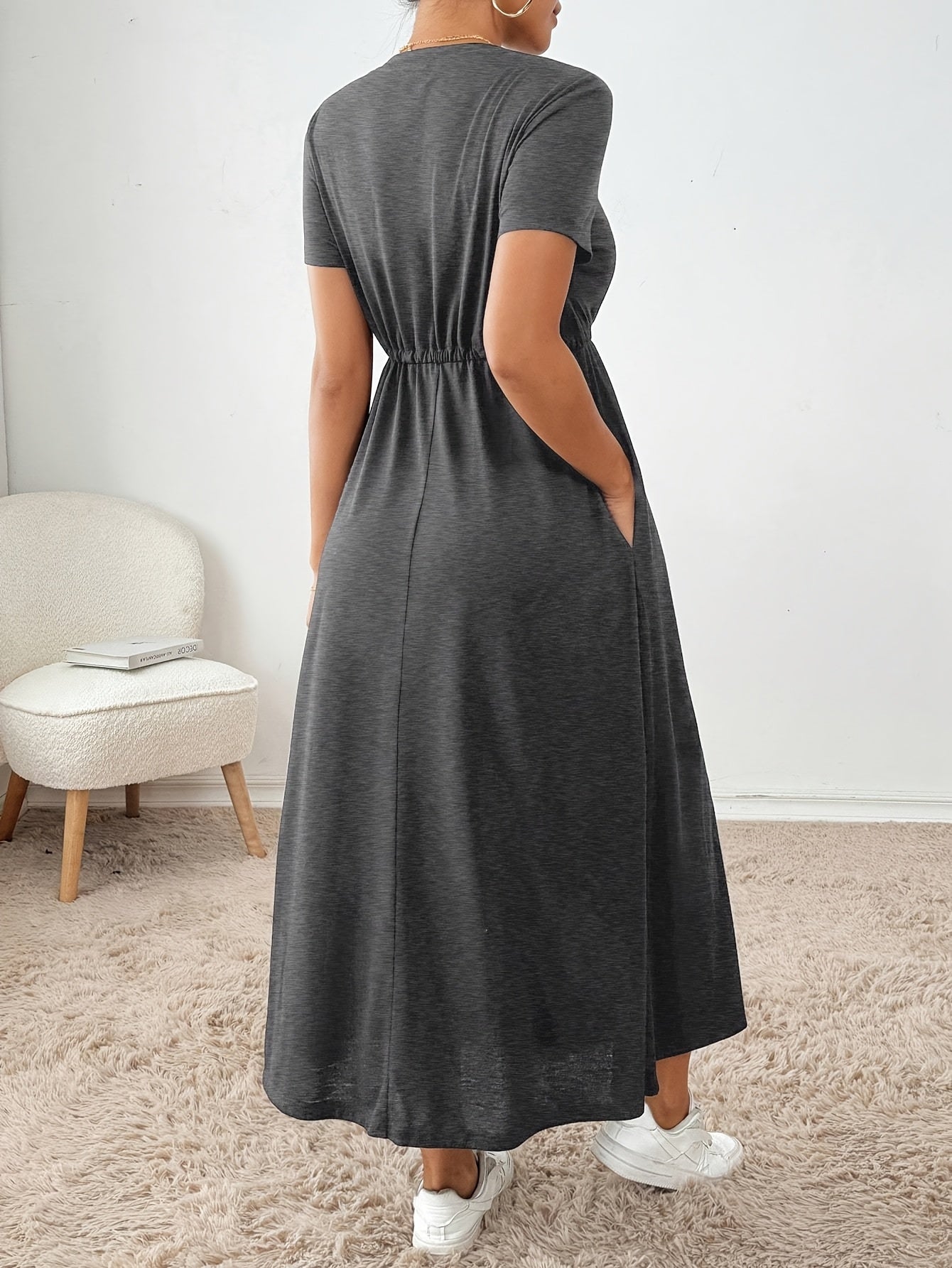 Damen Modisches Fit-and-Flare Kleid