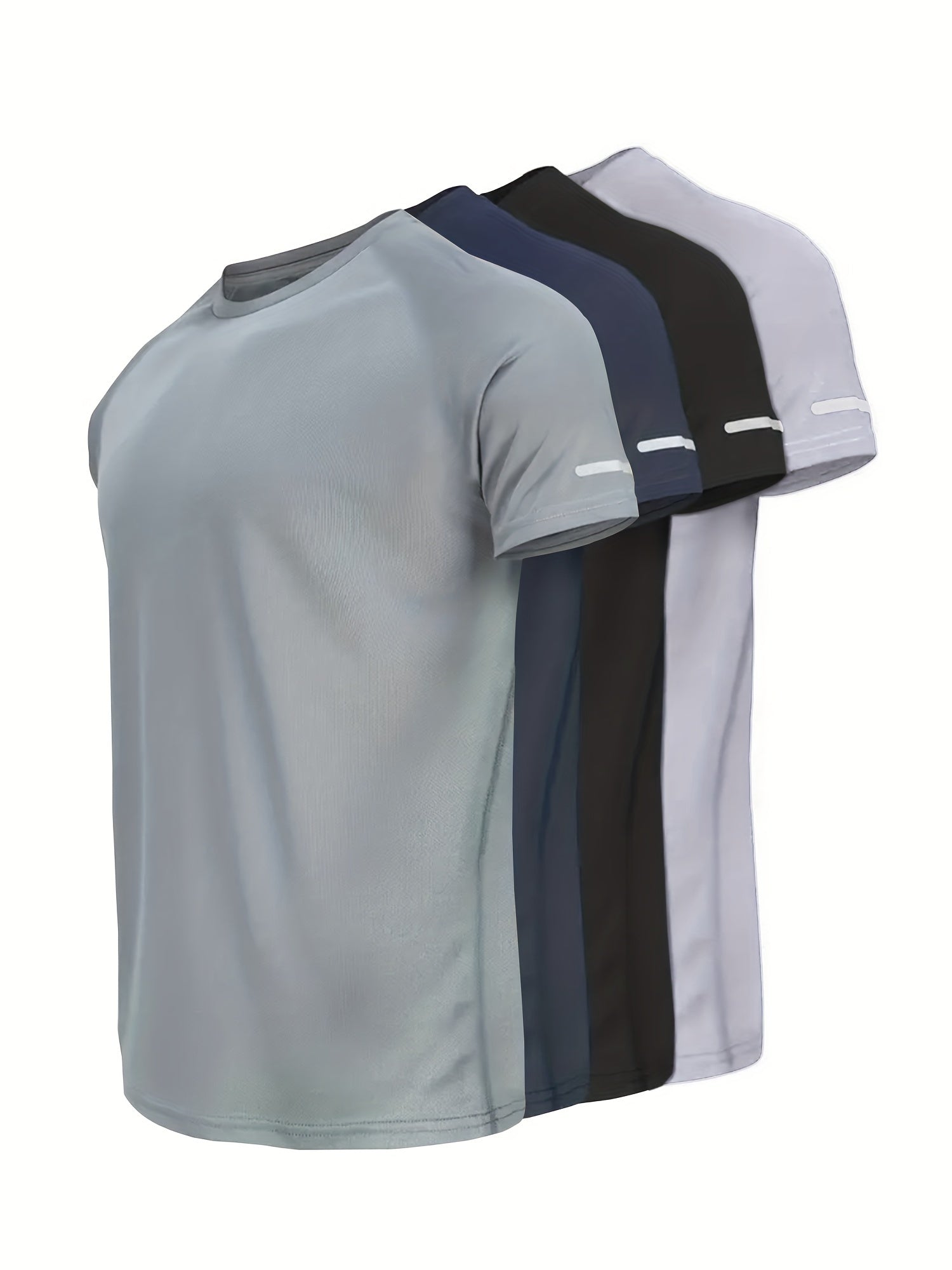Herren Quick-Dry Sportshirt mit Reflektorstreifen