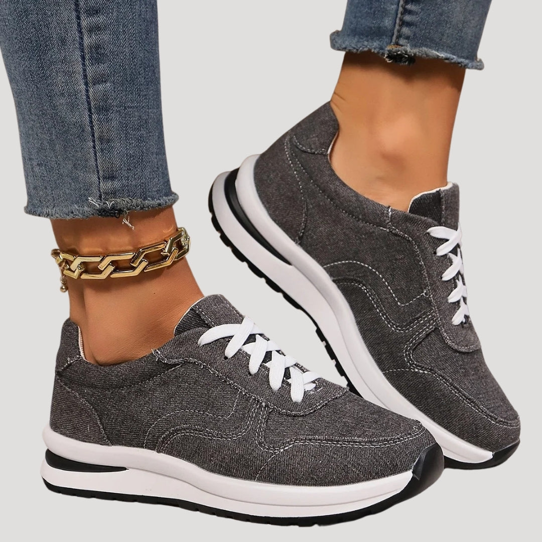Damen Sneaker – Schnürung & Dämpfung Komfortable Alltagsschuhe