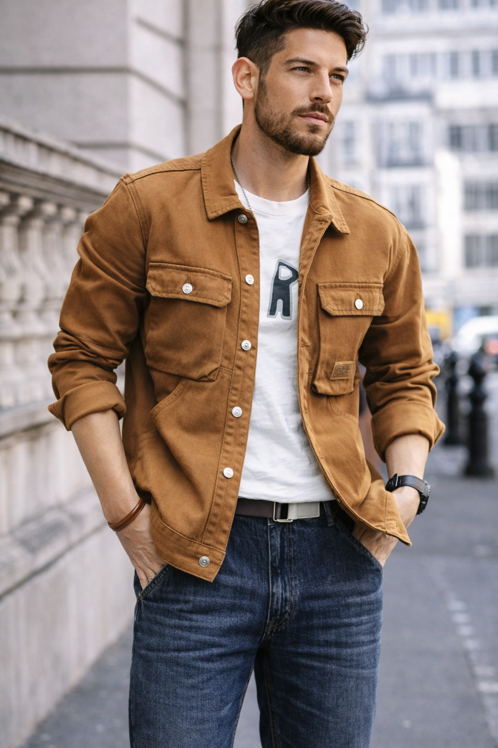Brody | Herren Jeansjacke – Relaxed Fit & Mehrere Taschen Modern