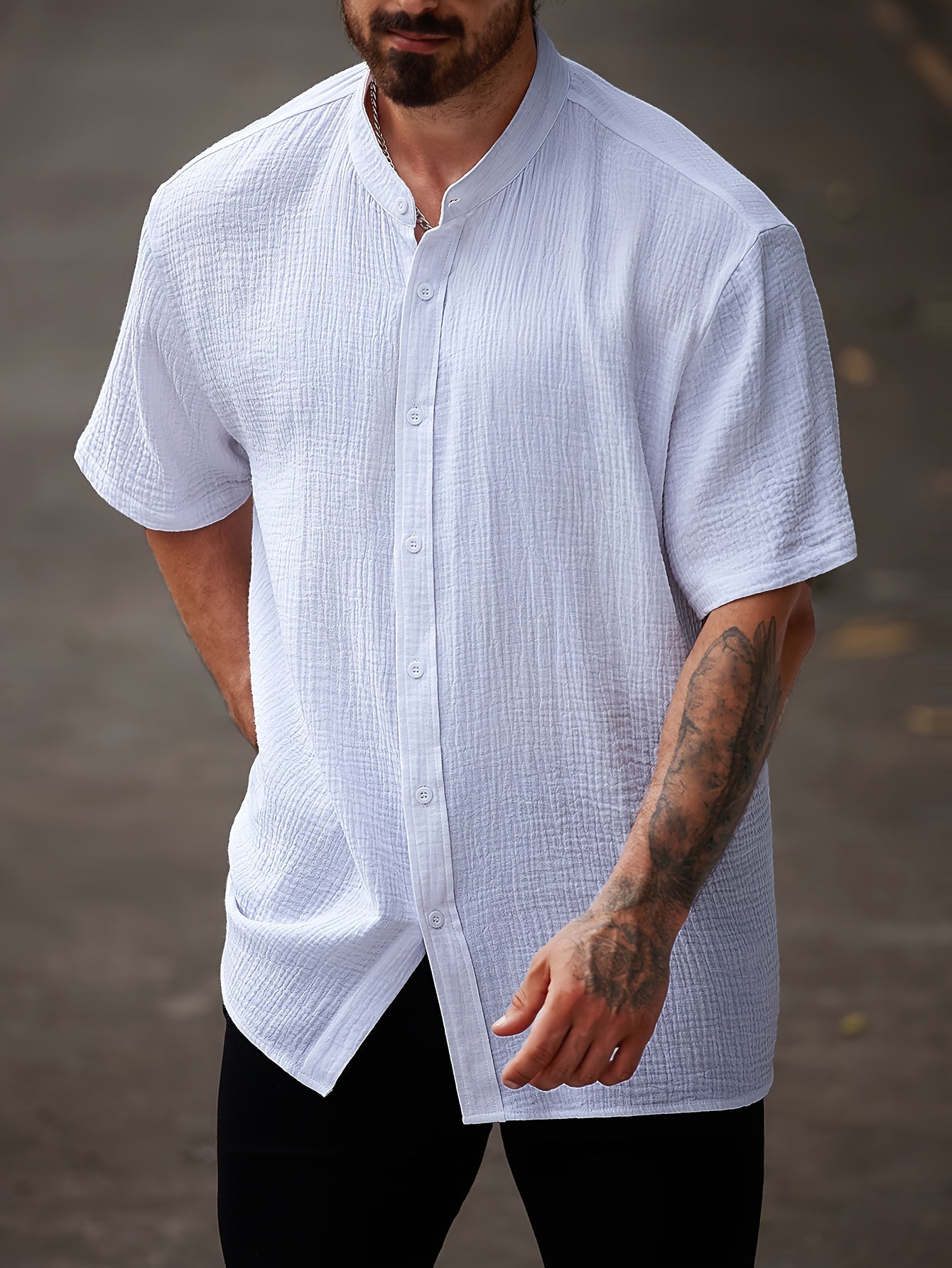 Herren Casual Hemd in Großen Größen