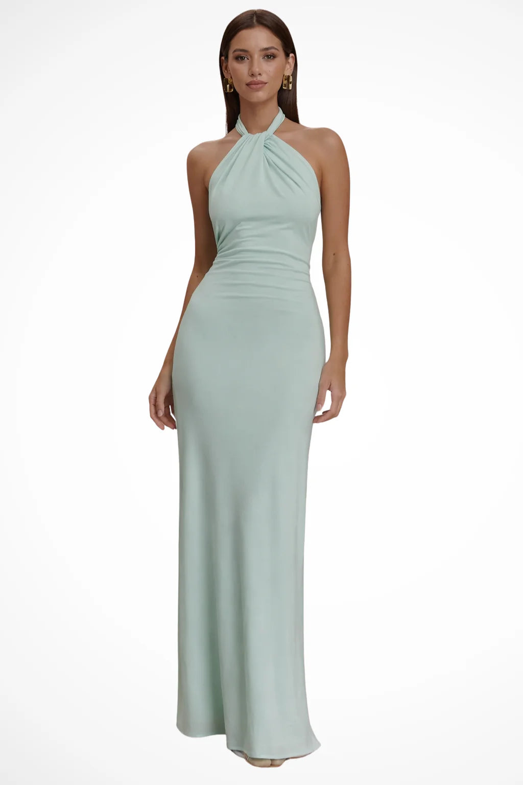 Celeste | Damen Maxikleid – Halterneck & Rückenfrei Elegant