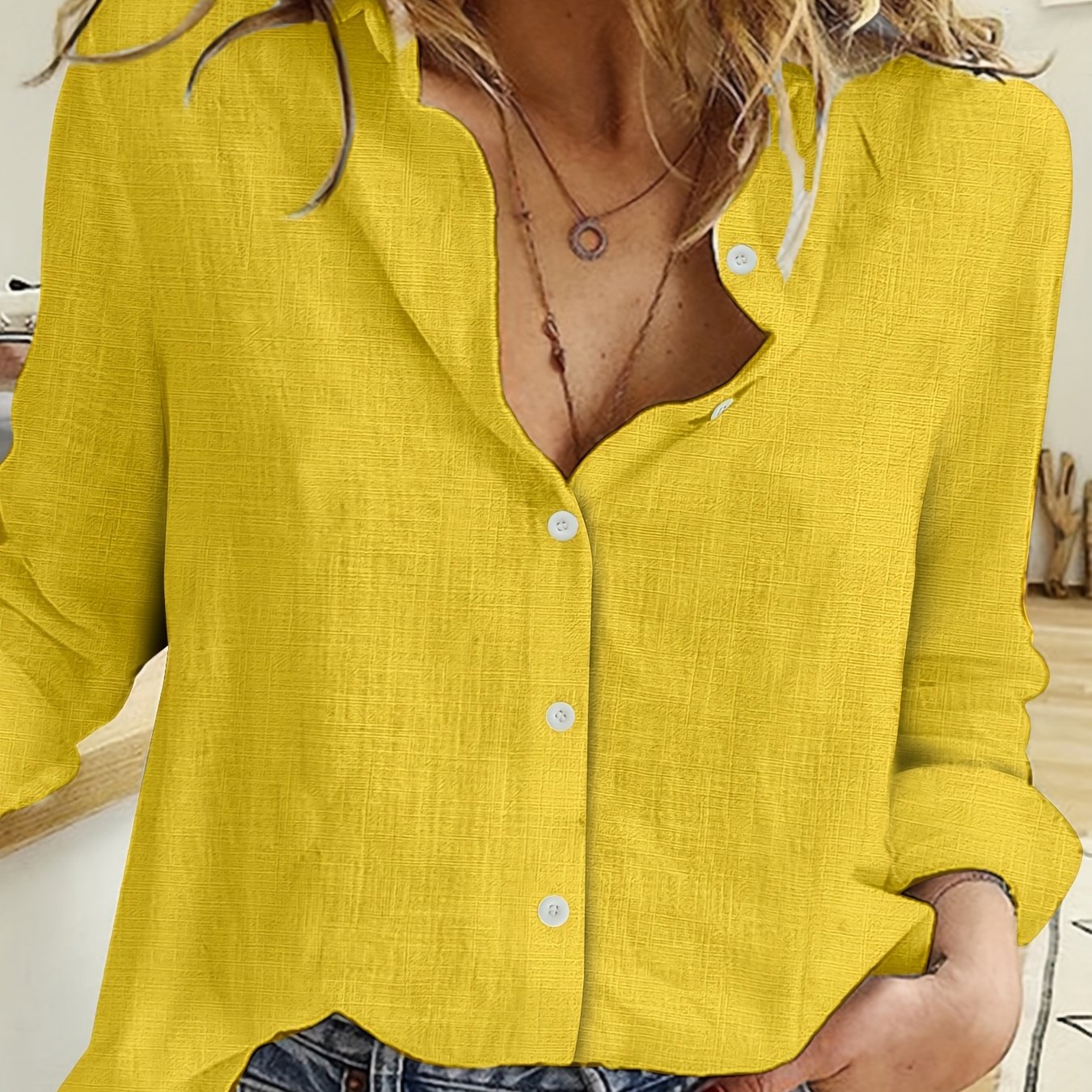 Damen Bluse – Locker Langarm & Zeitlos Elegant